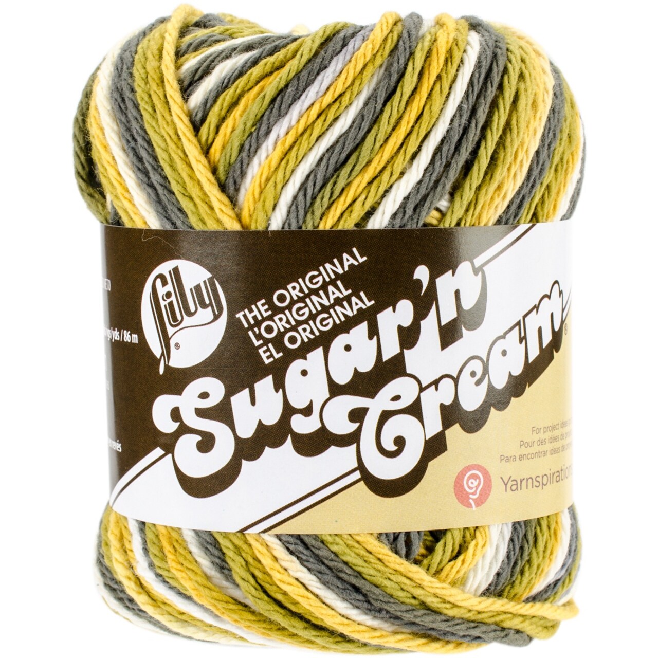 Lily Sugar'N Cream Sunrise Yarn - 6 Pack of 57g/2oz - Cotton - 4 Medium  (Worsted) - 95 Yards - Knitting/Crochet